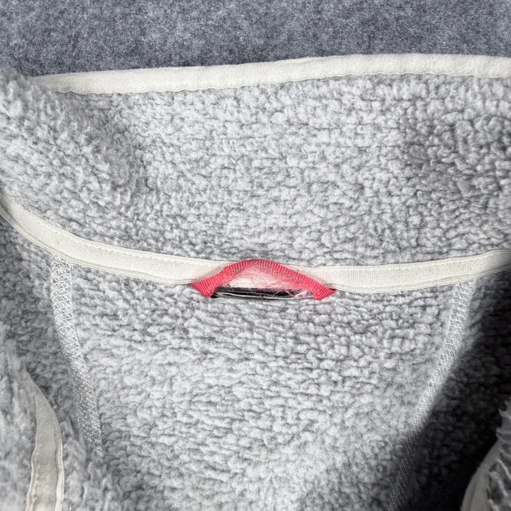 The North Face Gordon Lyons Quarter Zip Fleece Pullover Grey Heather Mens XL